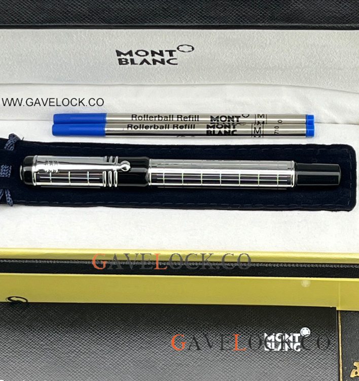 Best Replica Mont blanc Writers Edition Fountain Pen Silver